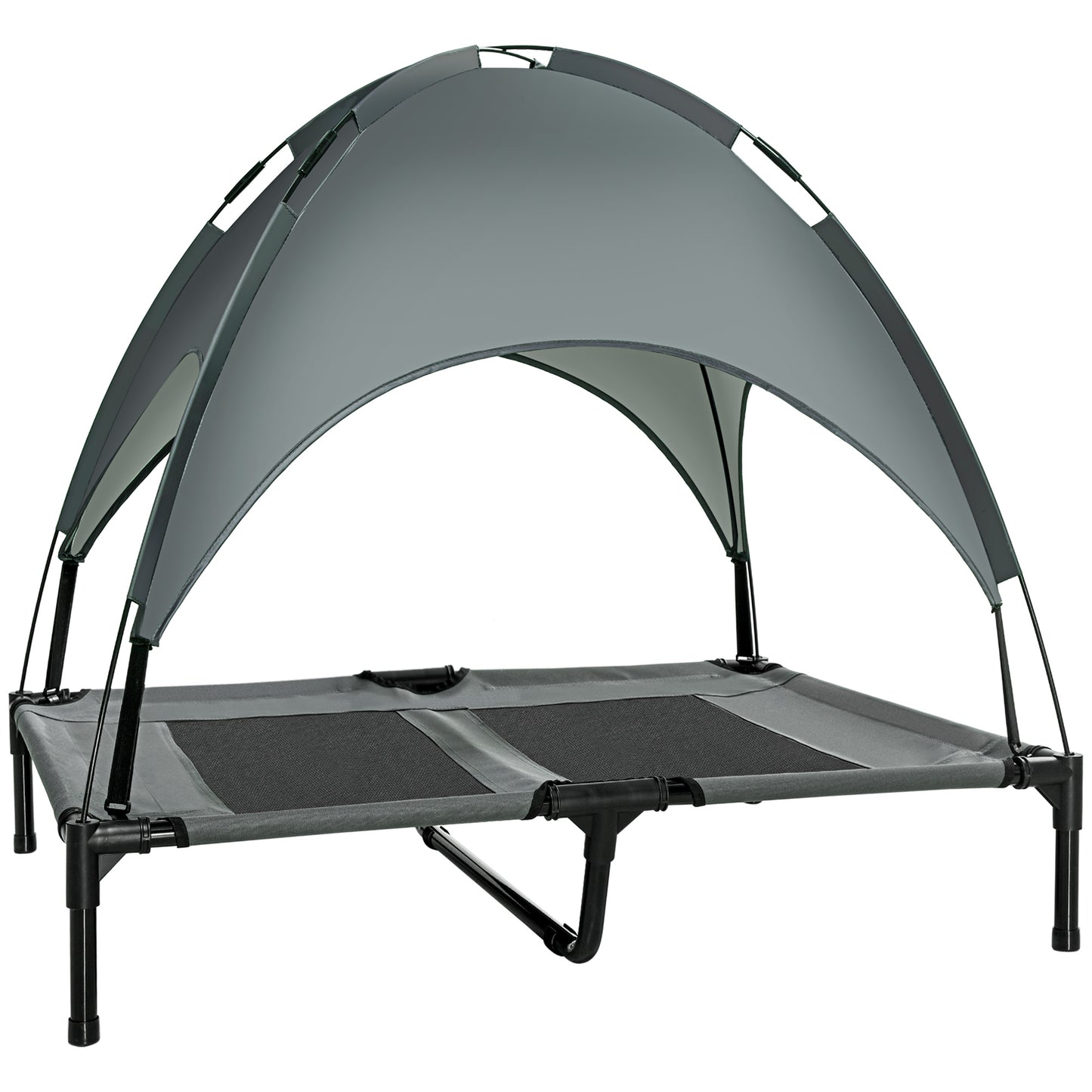 Elevated Dog Bed with Removable Canopy, Outdoor UV Protection Canopy Shade for Camping, 36 inch Large