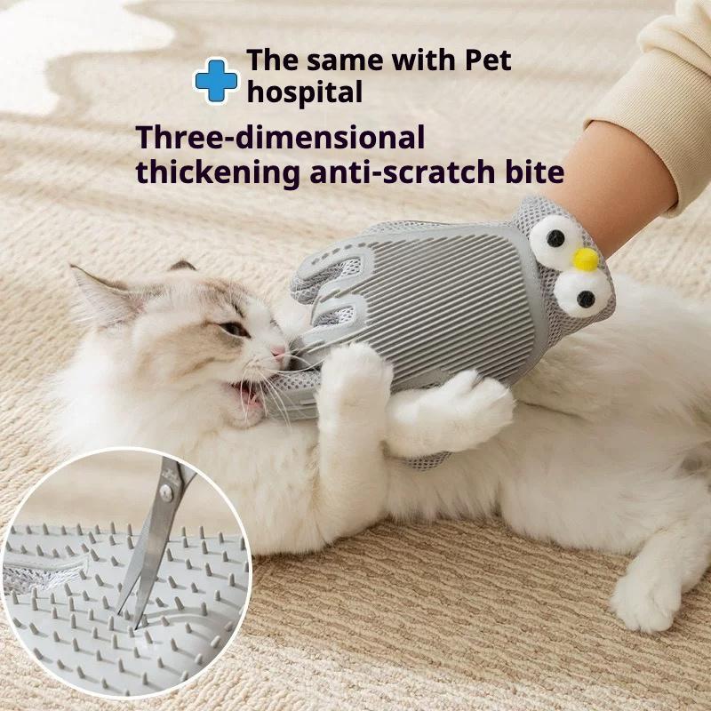 2-in-1 Pet Grooming Gloves & Brushes
