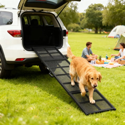 PawHut Dog Car Ramp,  Extra Long And Wide, Non-Slip Surface