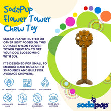 Flower Tower Nylon Chew Toy for Aggressive Chewers - USA Made Enrichment Toy
