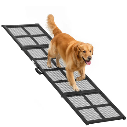 PawHut Dog Car Ramp,  Extra Long And Wide, Non-Slip Surface