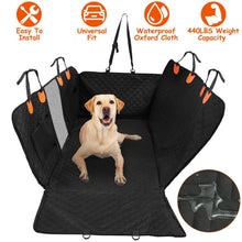 Dog Car Waterproof Back Seat Cover With Zipper Mesh Window