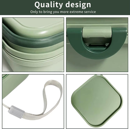 Collapsible Portable Dog Water Bowl and 2-in-1 Pet Food Feeder with Lid for Travel