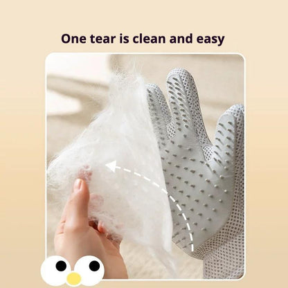 2-in-1 Pet Grooming Gloves & Brushes