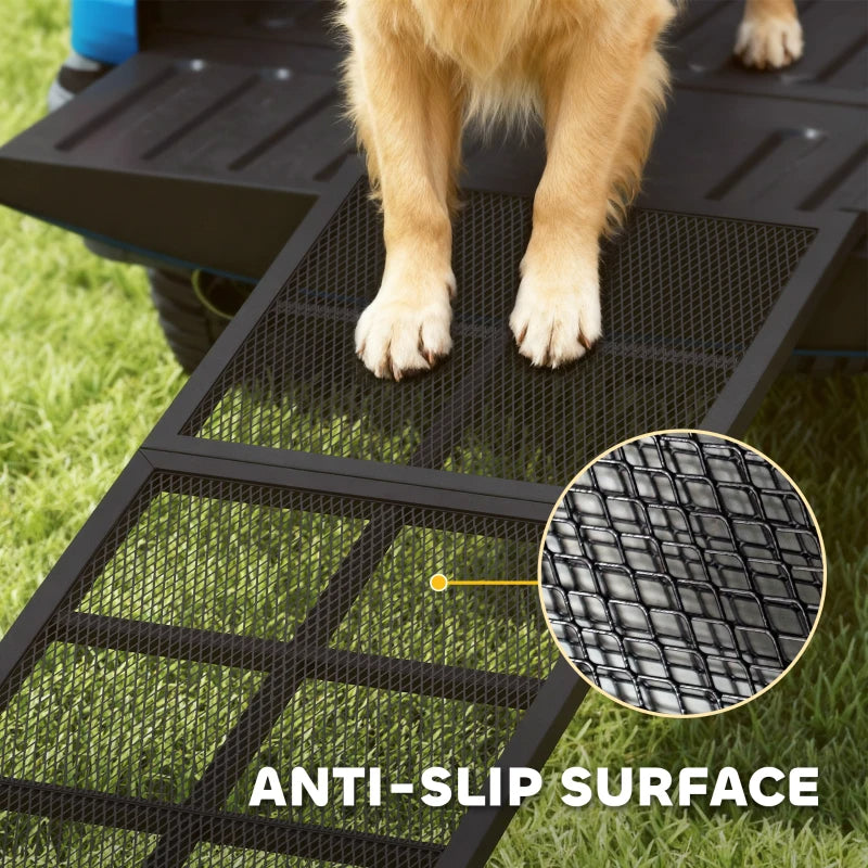 PawHut Dog Car Ramp,  Extra Long And Wide, Non-Slip Surface