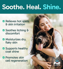 Anti-Itch Pet Skincare Spray for Dogs –Aloe, Rose & Coconut Hot Spot Relief