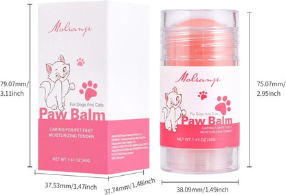 Dog Paw Nose Balm Stick 2 Pack Lick Safe Paw Wax Moisturizer 1.41oz