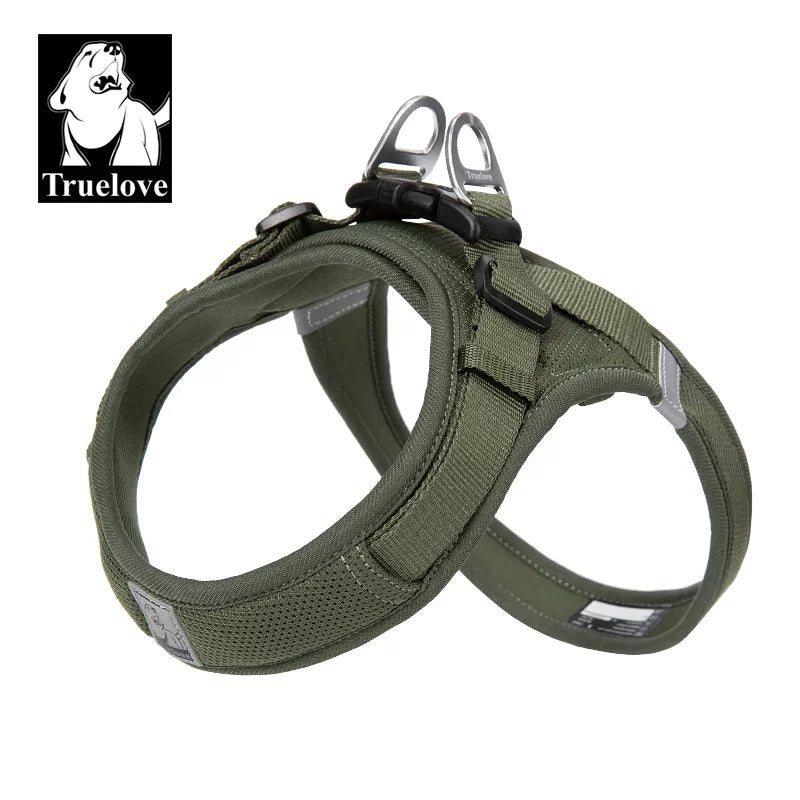 TrueLove TLH3013 Mesh Dog Harness- Moss Green
