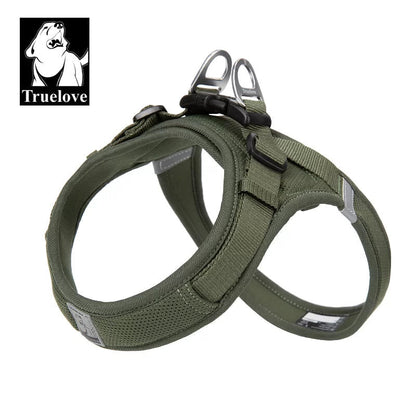 TrueLove TLH3013 Mesh Dog Harness- Moss Green