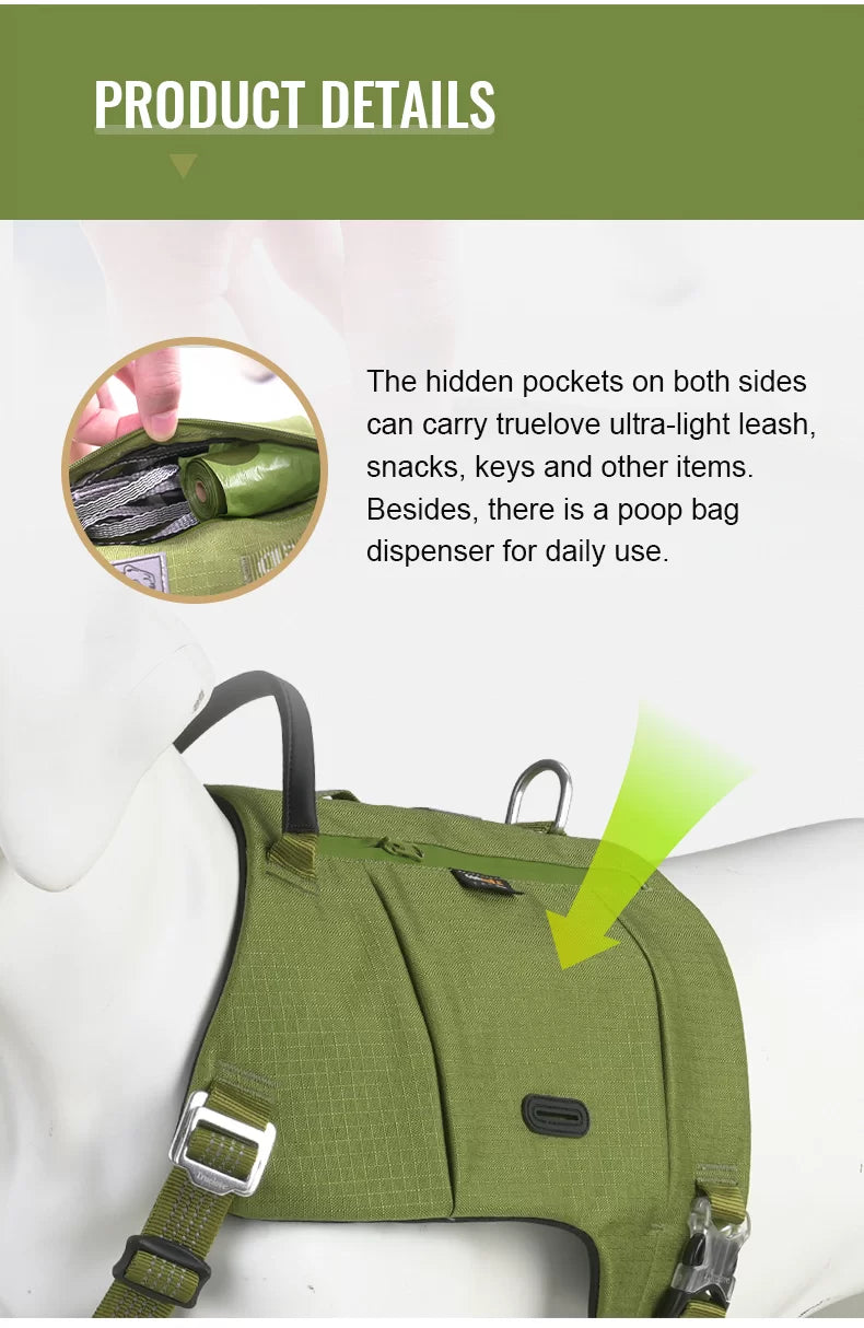 TrueLove Tactic Comfortable Cordura Adjust Dog Harness  Model Number:TLB2251
