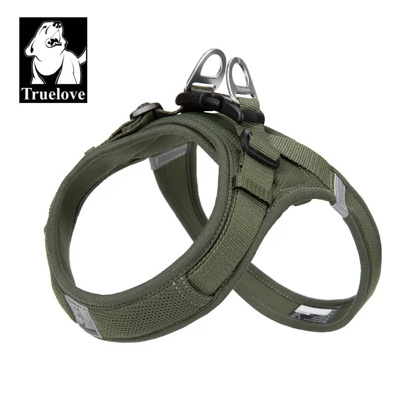 TrueLove TLH3013 Mesh Dog Harness- Moss Green