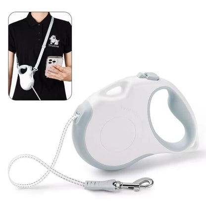 TrueLove Retractable Dog Leash TLL5001 - Suitable for Medium and Small Dogs -  White/Sprout Green