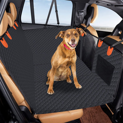 Dog Car Waterproof Back Seat Cover With Zipper Mesh Window