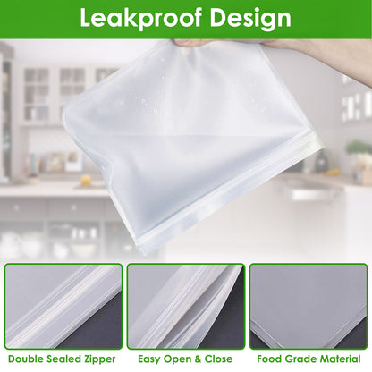 Reusable Food Storage Bags for Dog Food and Treats 20 Piece