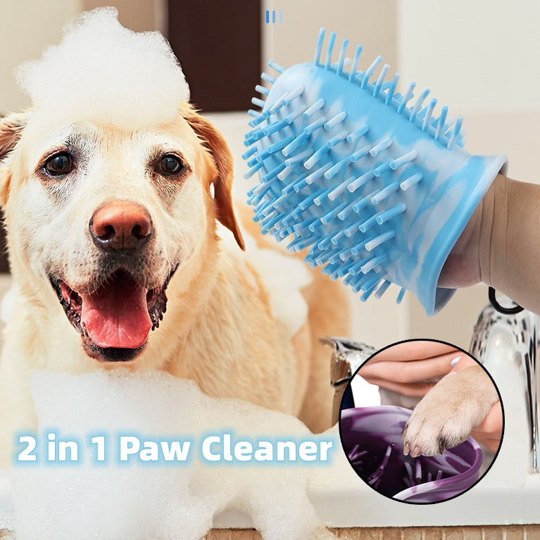 2 In 1 Dog Paw Cleaner Cup Soft Dog Foot Cleaning Washer