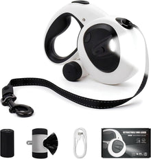 Retractable Dog Leash 16FT LED Light Heavy Duty Tangle Free
