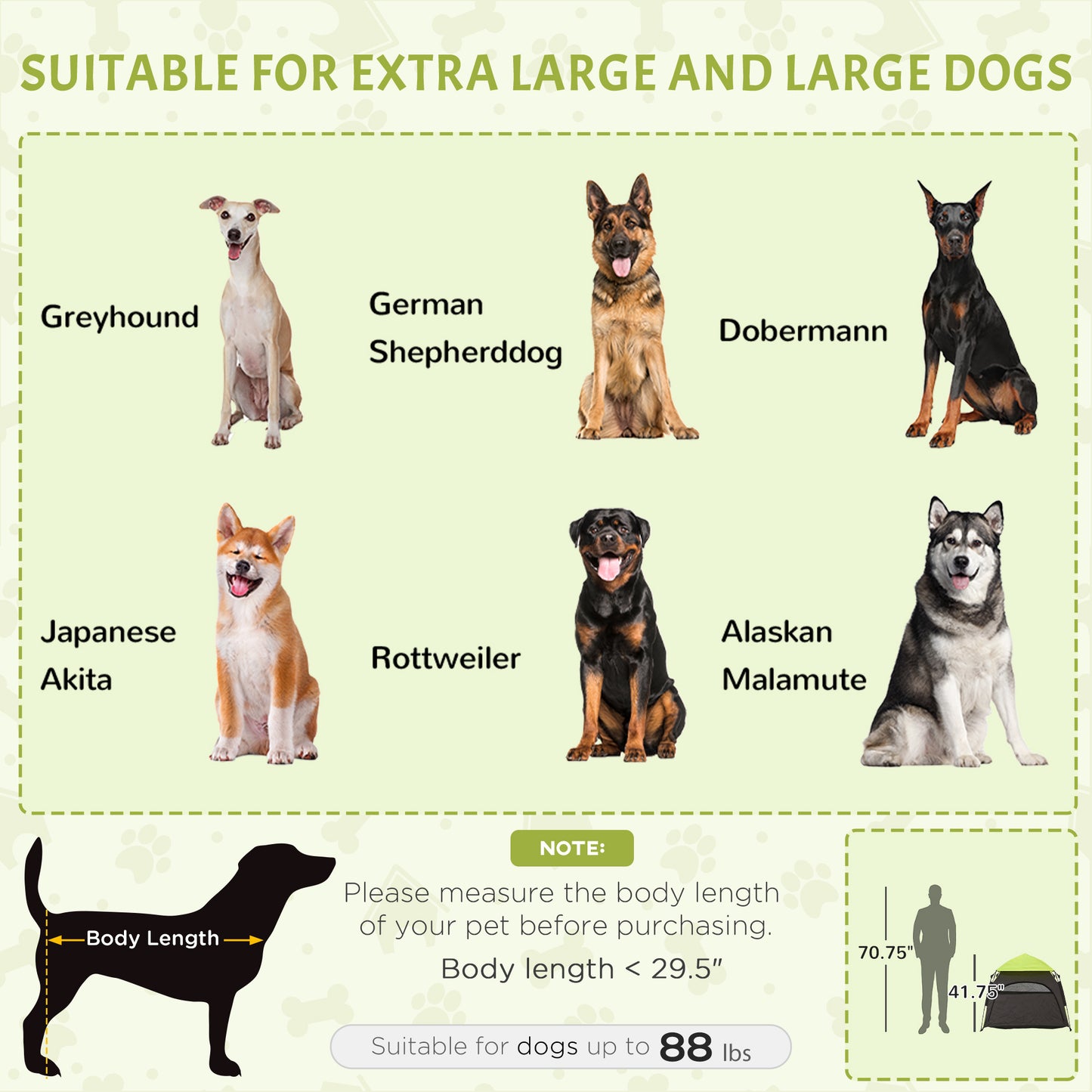 Pop Up Dog Tent For Extra Large And Large Dogs