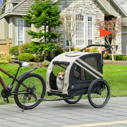 2-in-1 Pet Bike Trailer for Small Dogs