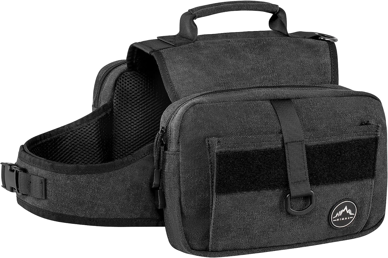 Dog Backpack & Saddle Bag, Tactical Hiking Backpack for Large Dogs with Side Pockets & Adjustable Strap