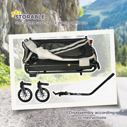 2-in-1 Pet Bike Trailer for Small Dogs