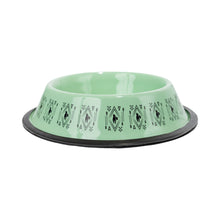 Non-Skid Boho Stainless Steel Dog Bowl – with Whimsical Unicorn Design, Silicone Base for Medium Dogs – 24oz