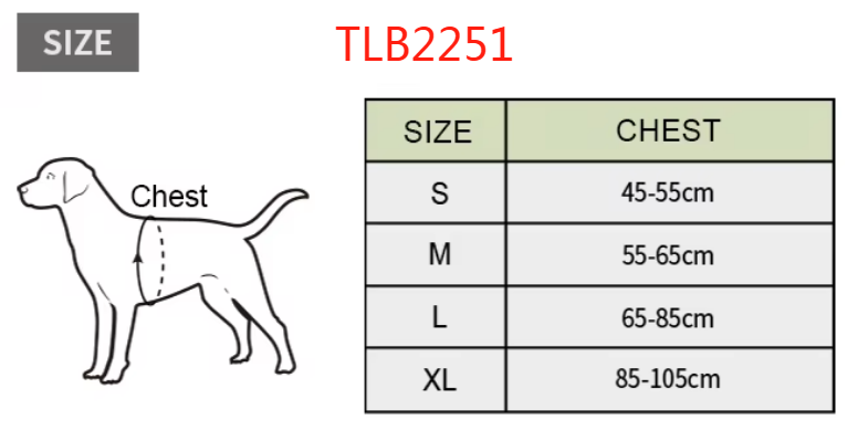TrueLove Tactic Comfortable Cordura Adjust Dog Harness  Model Number:TLB2251