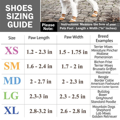 Pet Life ® 'Duggz' 3M Insulated Winter Fashion Dog Shoes Booties - Set of 4