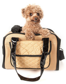 Pet Life ® Mystique Airline Approved Fashion Designer Travel Pet Dog Carrier w/ Pouch