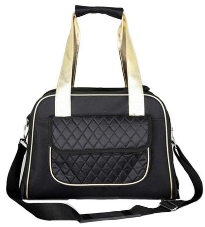 Pet Life ® Mystique Airline Approved Fashion Designer Travel Pet Dog Carrier w/ Pouch