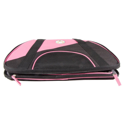 Pet Life ® 'Zip-N-Go' Airline Approved Contoured Fashion Designer Pet Dog Carrier